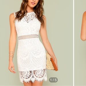 NWT White lace dress